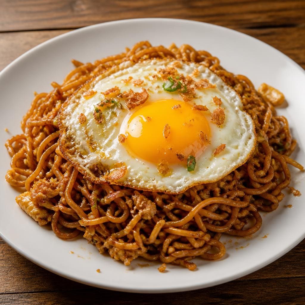 Mie Goreng Telur Warkop 84 menu mie goreng dengan tambahan telur